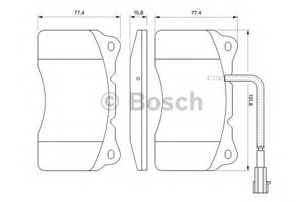 Тормозные колодки BOSCH 0 986 494 067