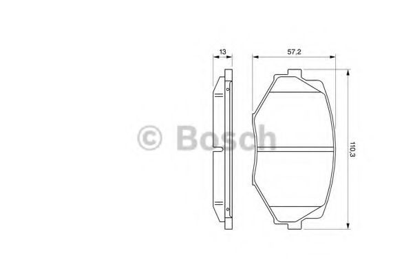 Тормозные колодки BOSCH 0 986 494 080
