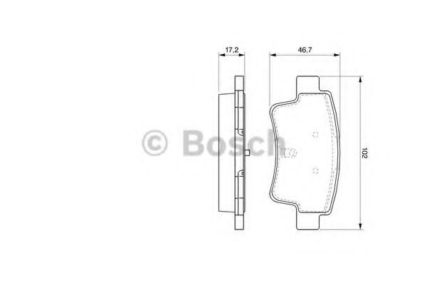 Тормозные колодки BOSCH 0 986 494 094
