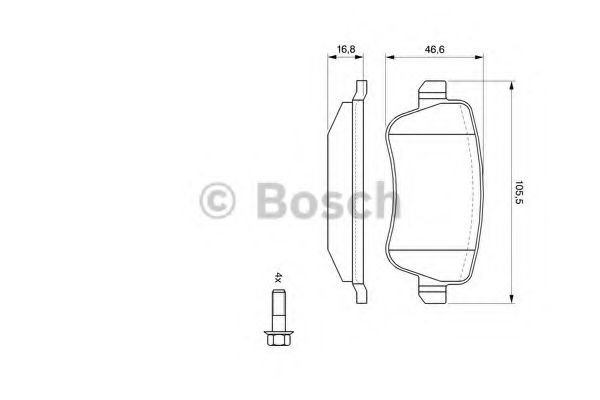 Тормозные колодки BOSCH 0 986 494 126