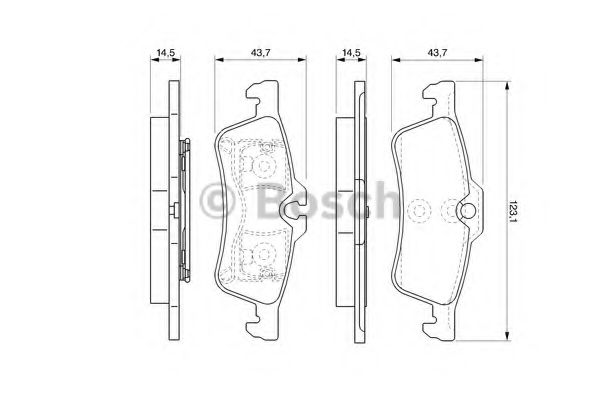 Тормозные колодки BOSCH 0 986 494 130