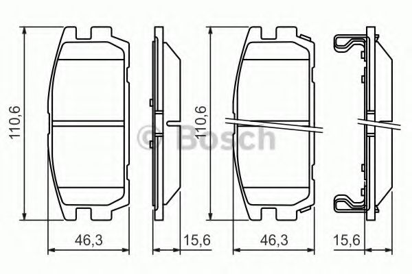 Тормозные колодки BOSCH 0 986 494 137