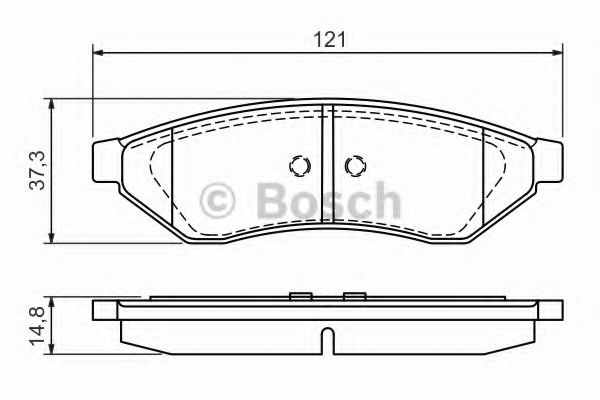 Тормозные колодки BOSCH 0 986 494 172