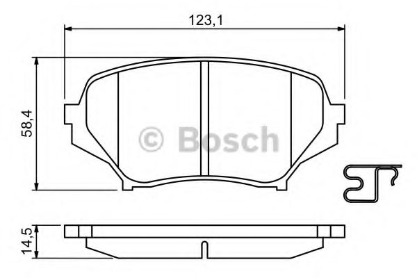 Тормозные колодки BOSCH 0 986 494 188