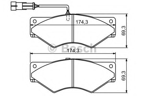 Тормозные колодки BOSCH 0 986 494 193