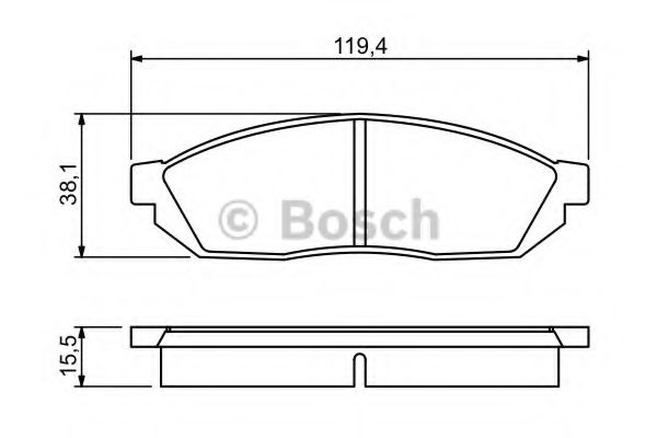 Тормозные колодки BOSCH 0 986 494 208