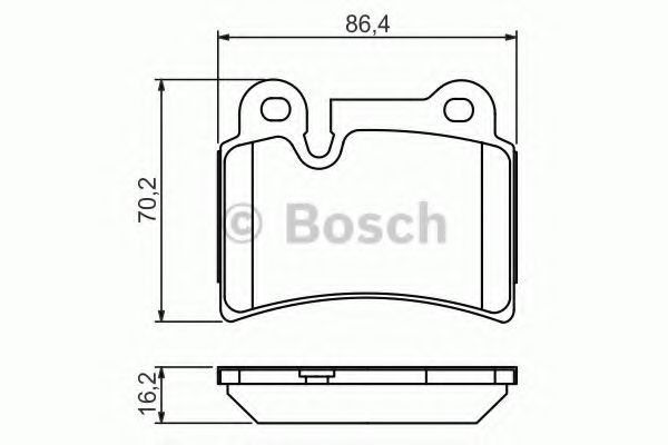 Тормозные колодки BOSCH 0 986 494 210