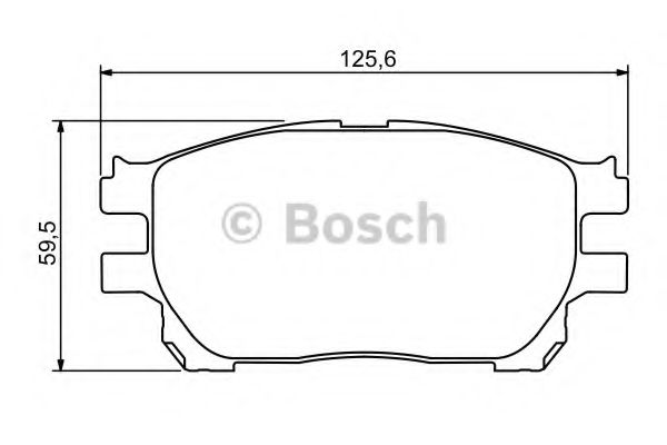 Тормозные колодки BOSCH 0 986 494 212