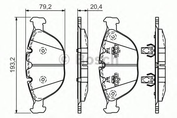 Тормозные колодки BOSCH 0 986 494 217