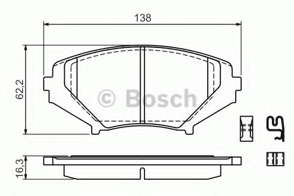 Тормозные колодки BOSCH 0 986 494 220
