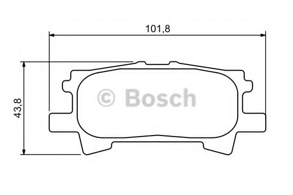Тормозные колодки BOSCH 0 986 494 224