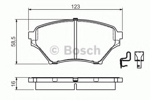 Тормозные колодки BOSCH 0 986 494 225