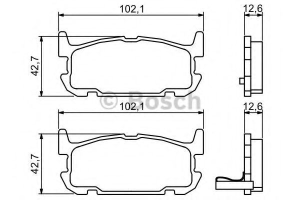 Тормозные колодки BOSCH 0 986 494 226