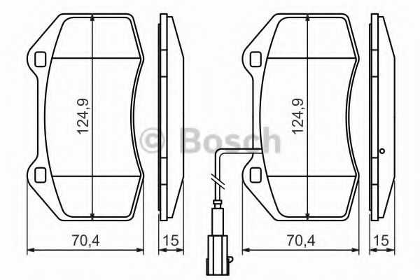 Тормозные колодки BOSCH 0 986 494 228