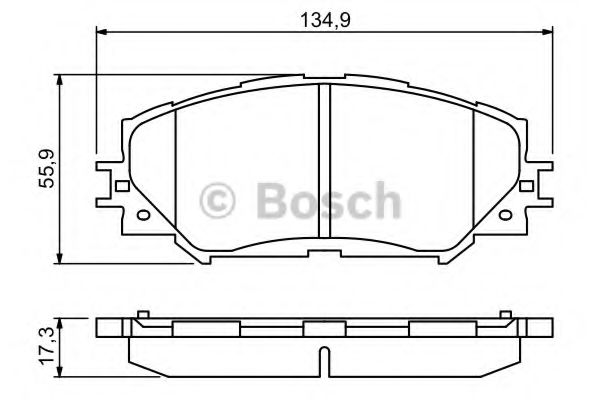 Тормозные колодки BOSCH 0 986 494 240