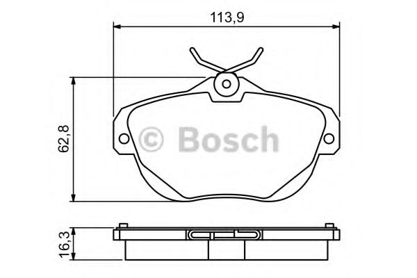 Тормозные колодки BOSCH 0 986 494 243