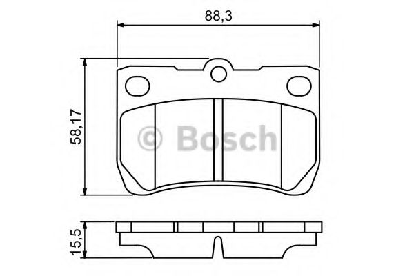 Тормозные колодки BOSCH 0 986 494 253