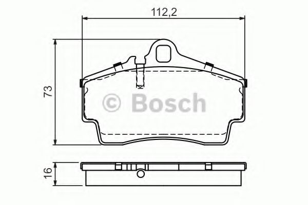 Тормозные колодки BOSCH 0 986 494 265