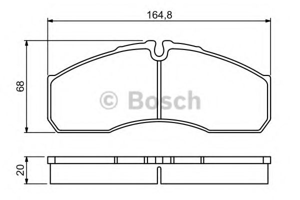 Тормозные колодки BOSCH 0 986 494 266