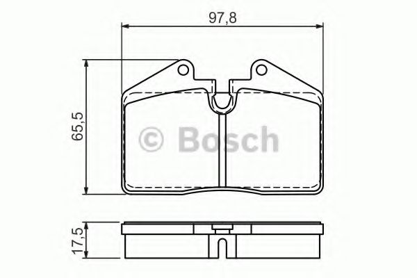Тормозные колодки BOSCH 0 986 494 267