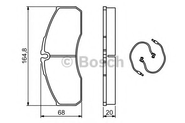 Тормозные колодки BOSCH 0 986 494 273
