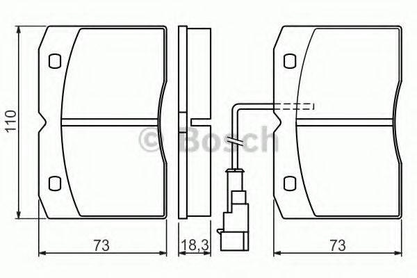 Тормозные колодки BOSCH 0 986 494 276