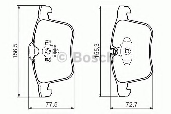 Тормозные колодки BOSCH 0 986 494 280