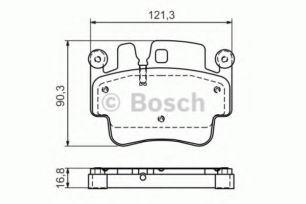 Тормозные колодки BOSCH 0 986 494 281