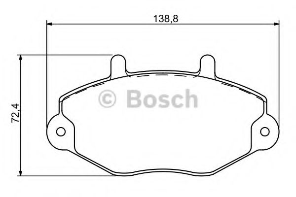 Тормозные колодки BOSCH 0 986 494 287