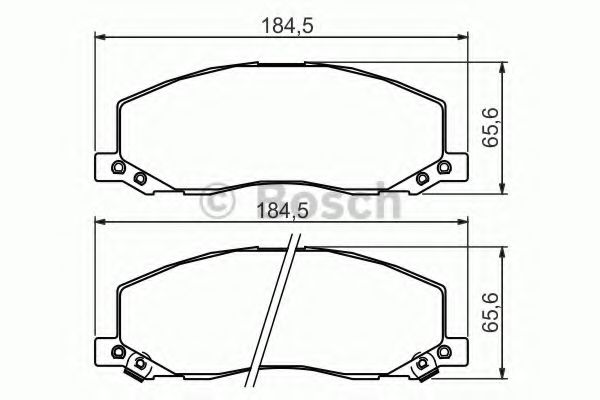 Тормозные колодки BOSCH 0 986 494 298
