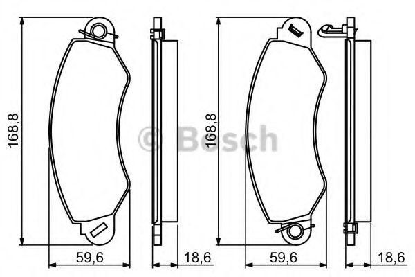 Тормозные колодки BOSCH 0 986 494 300