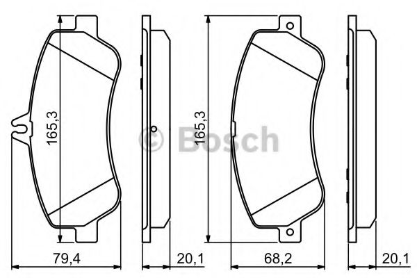 Тормозные колодки BOSCH 0 986 494 302 Тормозные колодки BOSCH 0 986 494 302