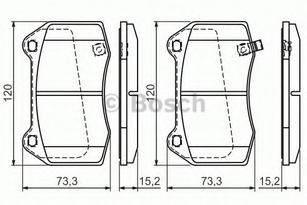 Тормозные колодки BOSCH 0 986 494 310