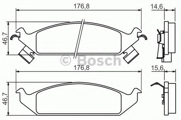 Тормозные колодки BOSCH 0 986 494 313