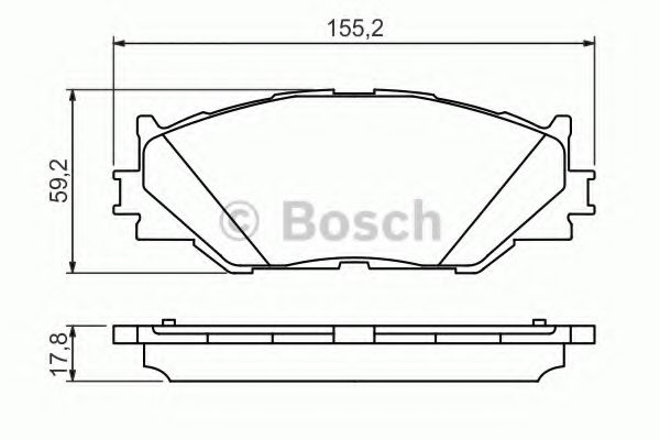 Тормозные колодки BOSCH 0 986 494 316