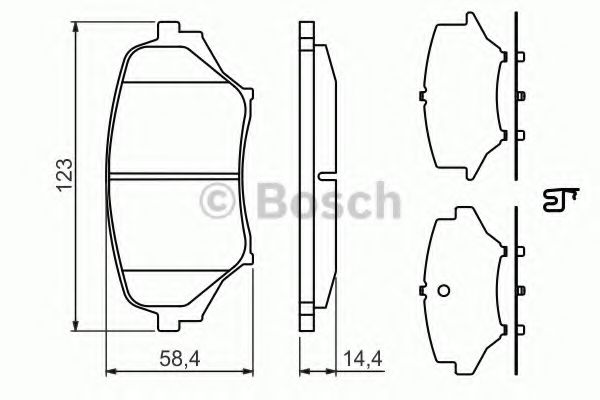 Тормозные колодки BOSCH 0 986 494 322