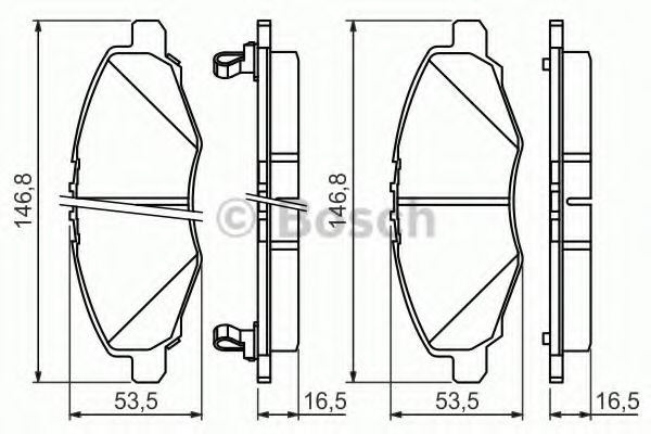 Тормозные колодки BOSCH 0 986 494 326