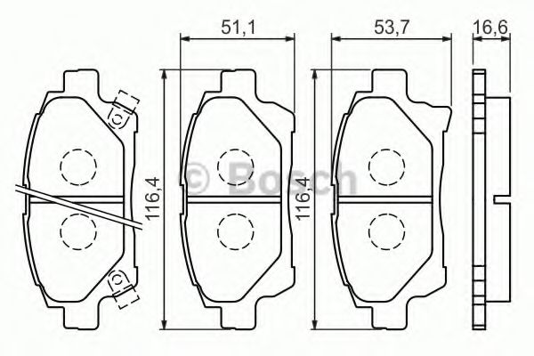 Тормозные колодки BOSCH 0 986 494 333