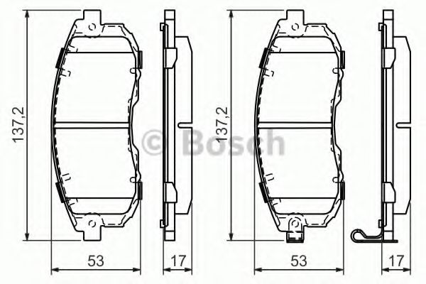 Тормозные колодки BOSCH 0 986 494 337
