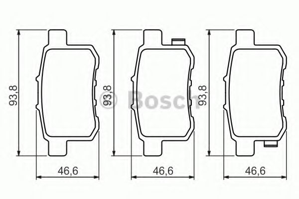 Тормозные колодки BOSCH 0 986 494 338