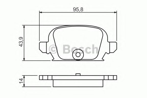 Тормозные колодки BOSCH 0 986 494 340