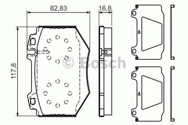 Тормозные колодки BOSCH 0 986 494 352