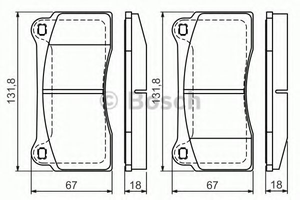 Тормозные колодки BOSCH 0 986 494 353