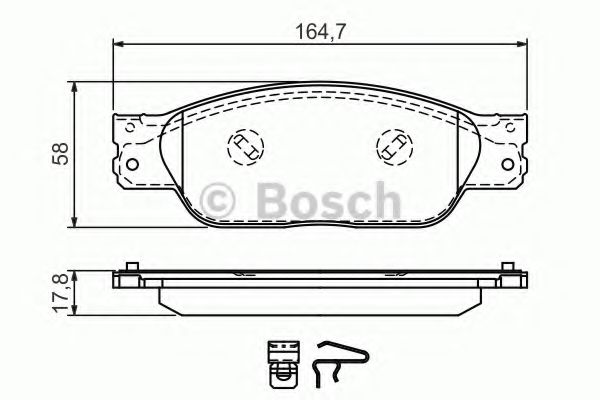 Тормозные колодки BOSCH 0 986 494 355