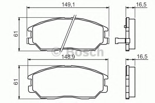 Тормозные колодки BOSCH 0 986 494 360