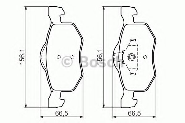 Тормозные колодки BOSCH 0 986 494 361