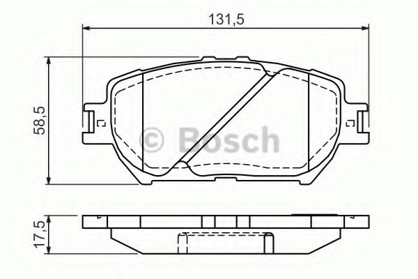 Тормозные колодки BOSCH 0 986 494 363