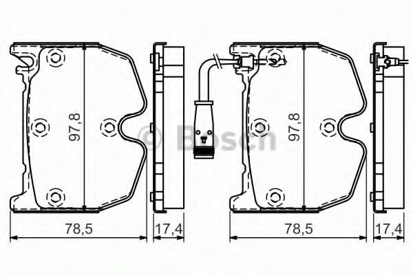 Тормозные колодки BOSCH 0 986 494 364