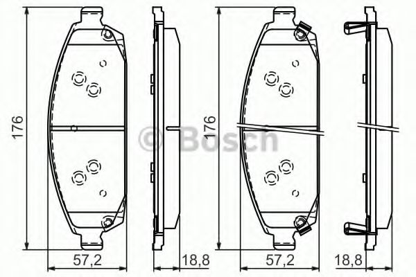 Тормозные колодки BOSCH 0 986 494 370