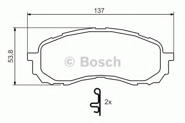 Тормозные колодки BOSCH 0 986 494 373